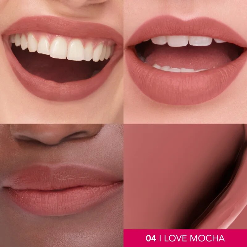 Bourjois Cloud Crème Velvet Matte ruj lichid ultra mat culoare 04 I Love Mocha 3.1 ml