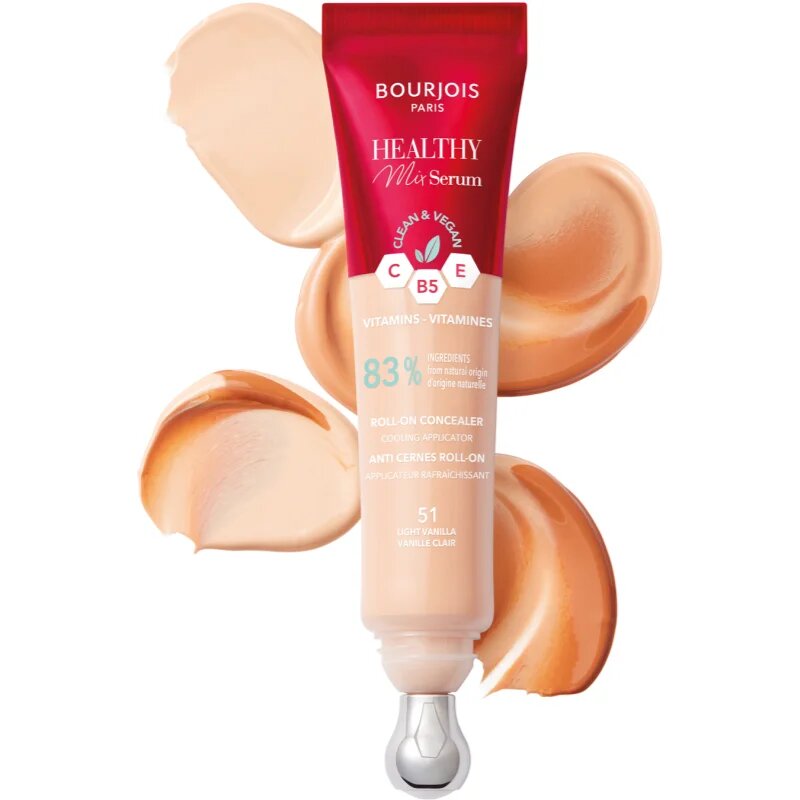 Bourjois Healthy Mix Serum hidratant anticearcan pentru fata si zona ochilor culoare 51 Light Vanilla 13 ml