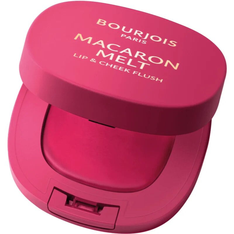Bourjois Macaron Melt Lip & Cheek Flush blush 2 in 1 culoare 04 Pink Guava 5 g