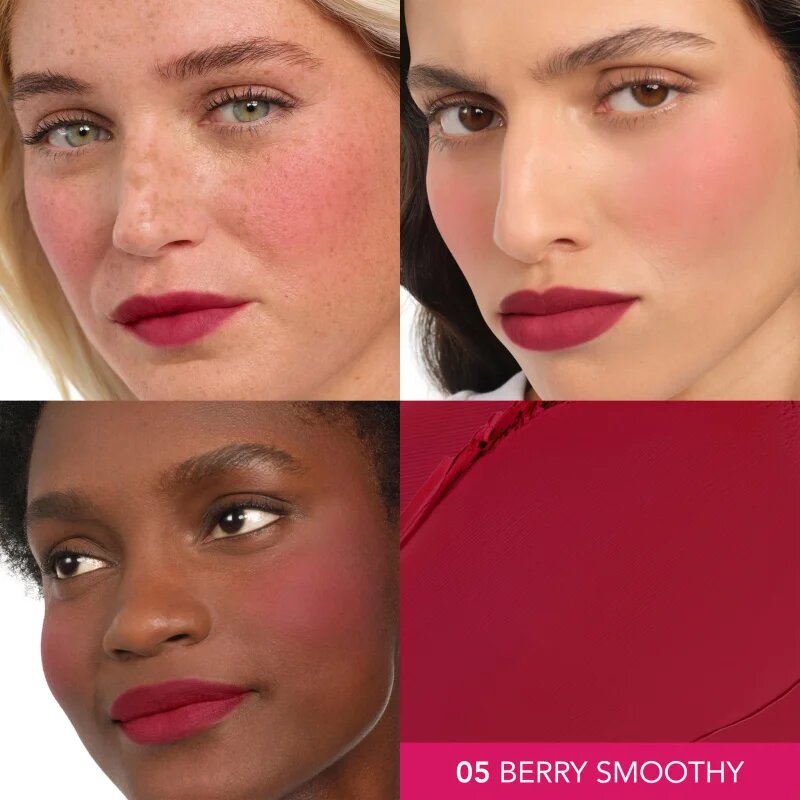 Bourjois Macaron Melt Lip & Cheek Flush blush 2 in 1 culoare 05 Berry Smoothy 5 g