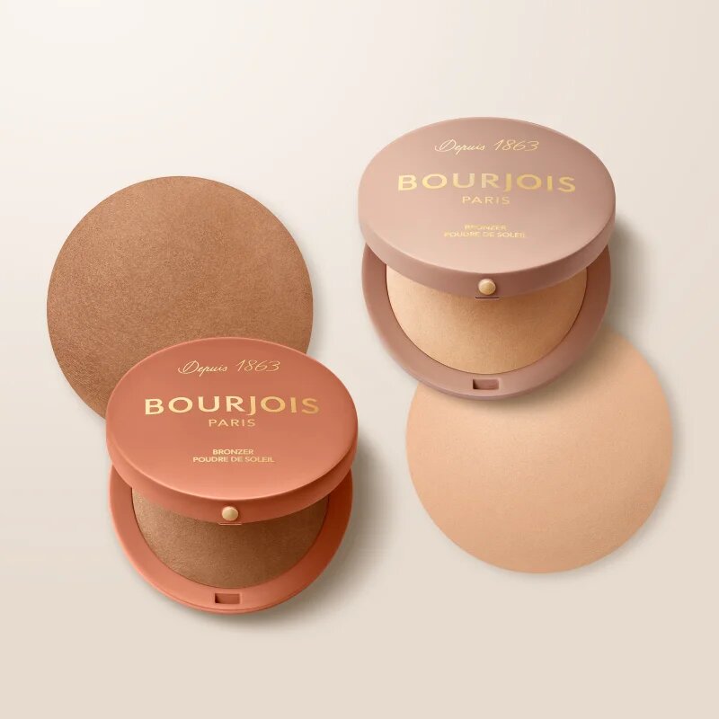 Bourjois Maxi Round Pot Bronzer autobronzant culoare 001 Light Medium 7 g