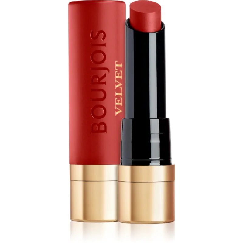 Bourjois Rouge Velvet The Lipstick ruj cu persistenta indelungata cu efect matifiant culoare 58 Rouge Terra 2.4 g