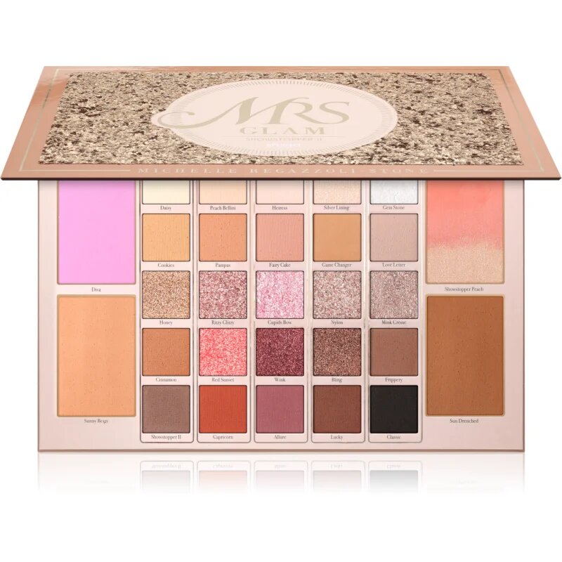 BPerfect Mrs Glam Showstopper II Palette paleta pentru fata multifunctionala pentru față și ochi 1 buc