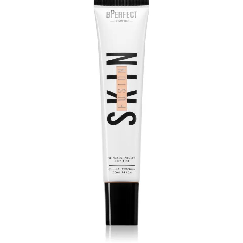 BPerfect Skin Fusion Skincare Infused Skin Tint make-up cu textura usoara pentru un look natural culoare 7 Light/Medium Cool Peach 30 ml