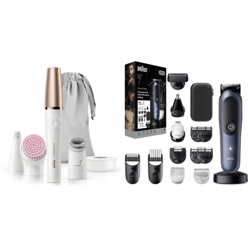Braun Face SE912 & All-In-One Series 7 set pentru ten păr și barbă