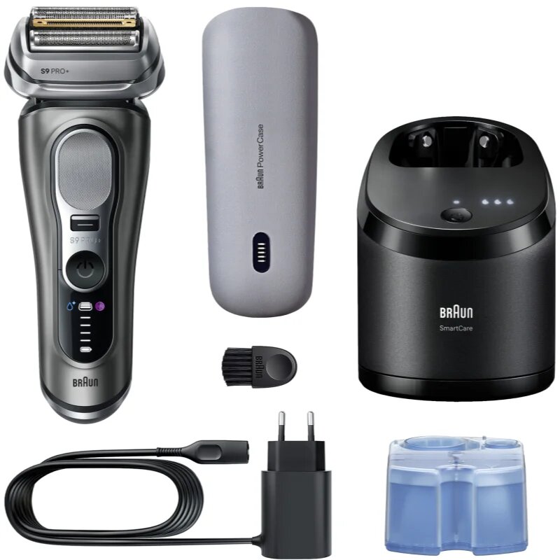 Braun Series 9 PRO+ 9675cc Aparat de bărbierit electric cu stație pentru curățare și încărcare Black 1 buc
