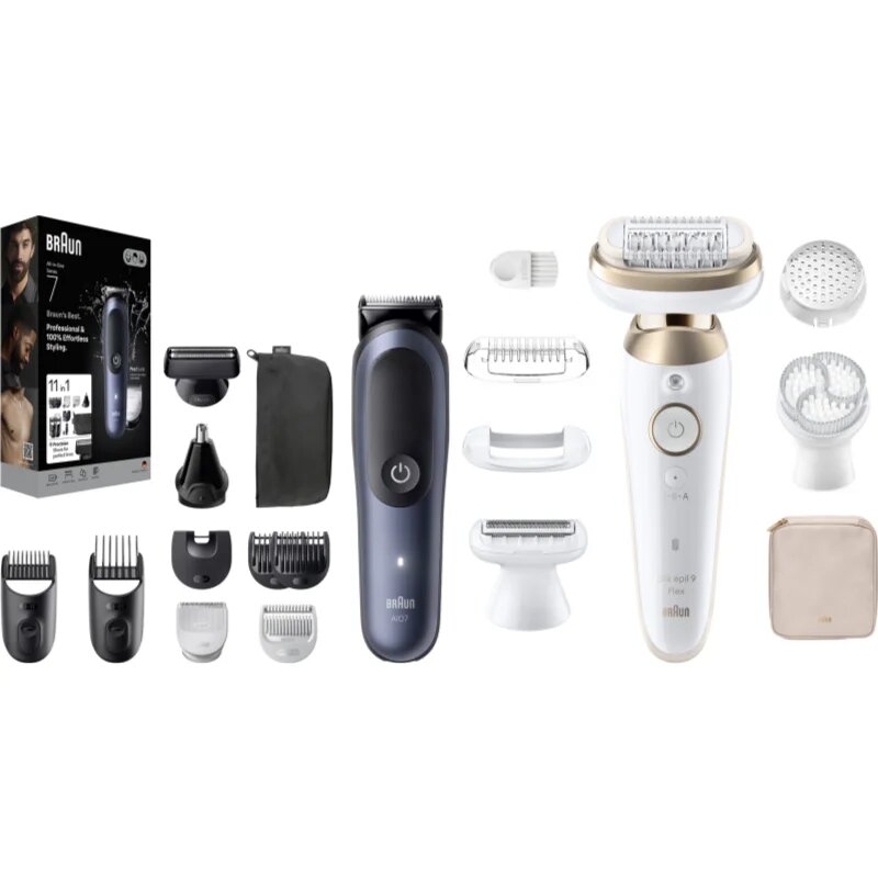 Braun Silk-épil 9 & All-In-One Series 7 set pentru par si corp