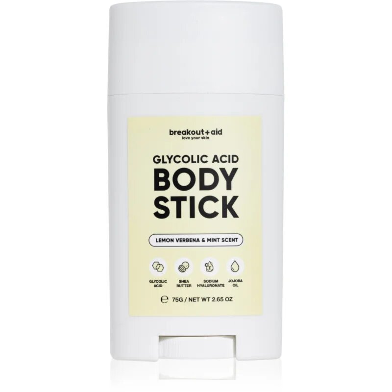 breakout + aid Glycolic Acid stick exfoliant pentru corp cu acid glicolic 75 g