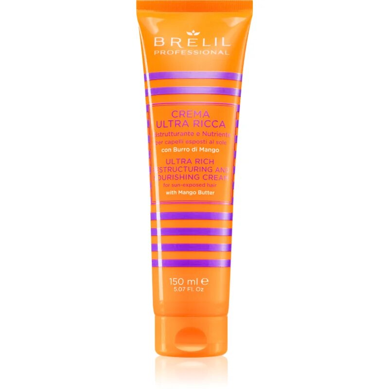 Brelil Professional Crema Ultra Ricca crema nutritiva reconstructiva pentru parul deteriorat de efectele solare clor si sare 150 ml
