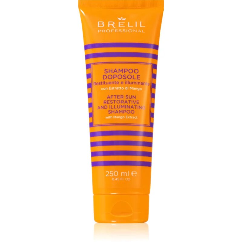 Brelil Professional Solaire After Sun Shampoo sampon hranitor pentru parul deteriorat de efectele solare clor si sare 250 ml
