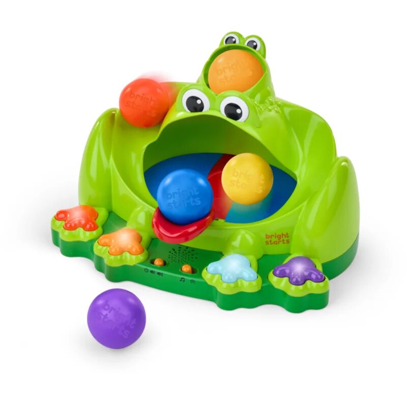 Bright Starts Poppin' Ball Frog jucărie cu activități cu melodie 6 m+ 1 buc