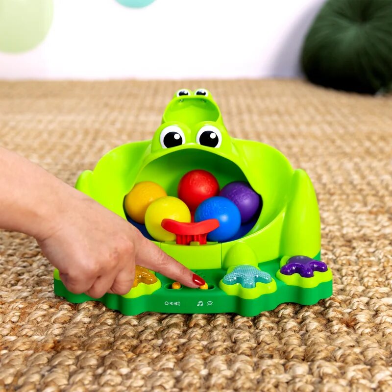 Bright Starts Poppin' Ball Frog jucărie cu activități cu melodie 6 m+ 1 buc