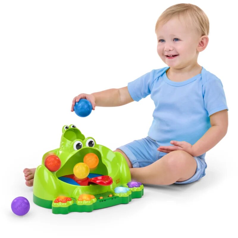 Bright Starts Poppin' Ball Frog jucărie cu activități cu melodie 6 m+ 1 buc