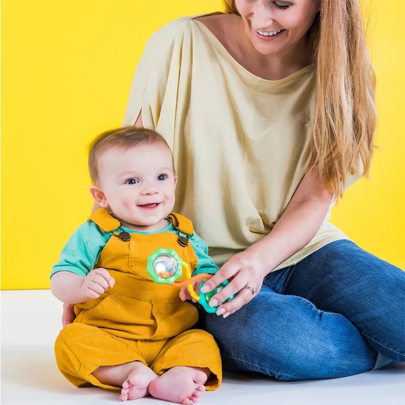 Bright Starts Teether & Rattle jucărie zornăitoare 3m+ 1 buc