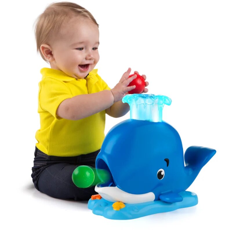 Bright Starts Whale Popper jucărie muzicală 6m+ 1 buc