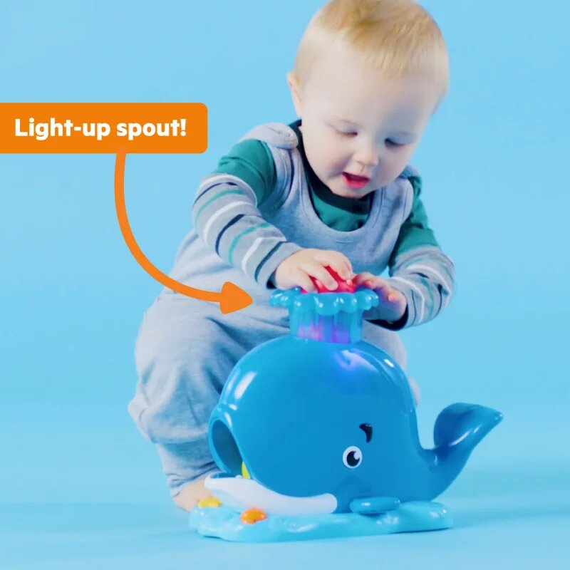 Bright Starts Whale Popper jucărie muzicală 6m+ 1 buc