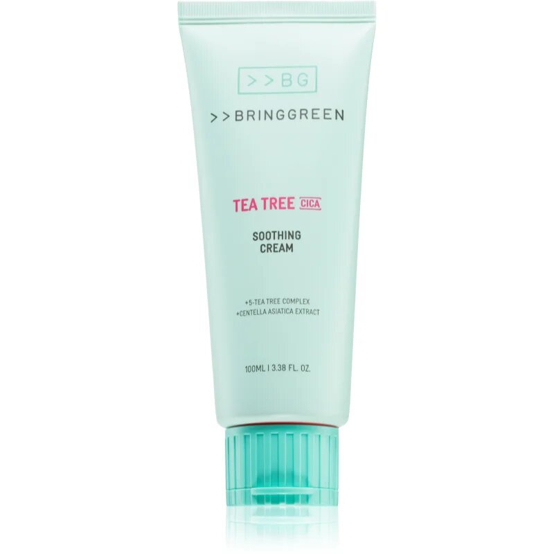 BRINGGREEN Tea Tree Cica Soothing Cream Plus cremă intens hrănitoare cu efect calmant 100 ml