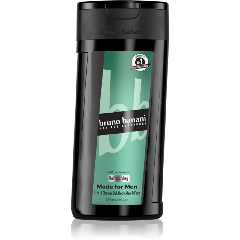 Bruno Banani Made for Men gel de dus revigorant 3 in 1 pentru bărbați 250 ml