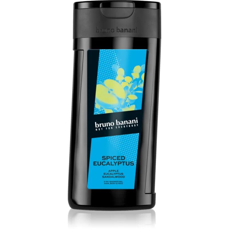 Bruno Banani Spiced Eucalyptus gel de dus revigorant 3 in 1 pentru bărbați 250 ml