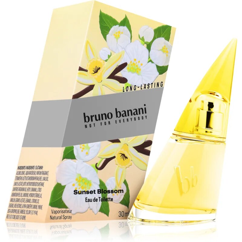 Bruno Banani Sunset Blossom Jasmine & Vanilla Eau de Toilette pentru femei 30 ml