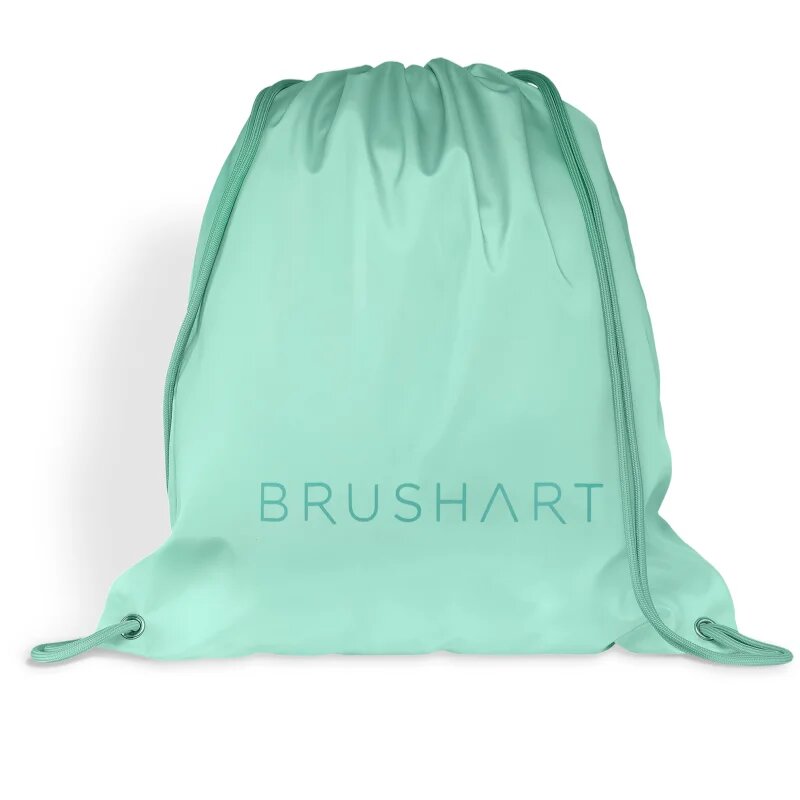 BrushArt Accessories Gym sack lilac sac cu șnur Mint green 34x39 cm