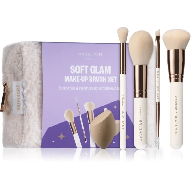 Basic Soft Glam make-up brush set set de pensule cu geantă