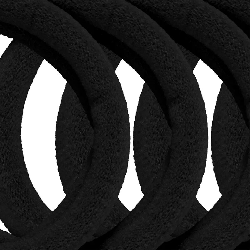 BrushArt Hair Band Elastice pentru par Black 6 buc