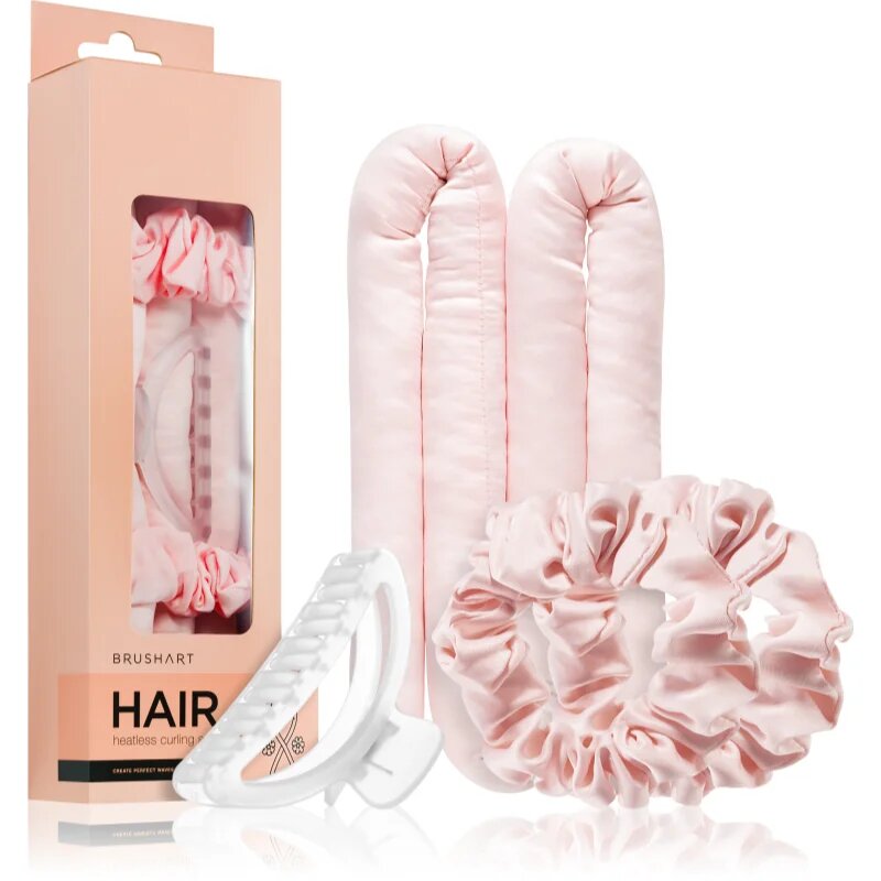 Hair Heatless hair curling set set pentru ondularea părului Pink