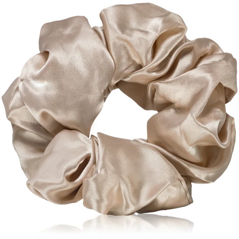 BrushArt Hair Large satin scrunchie set Elastice pentru par Cream & Black