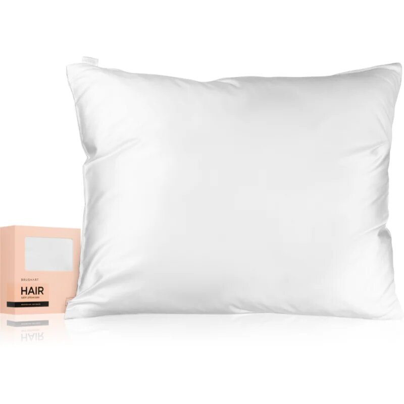 Hair Satin pillowcase față de pernă satin White 50x60 cm