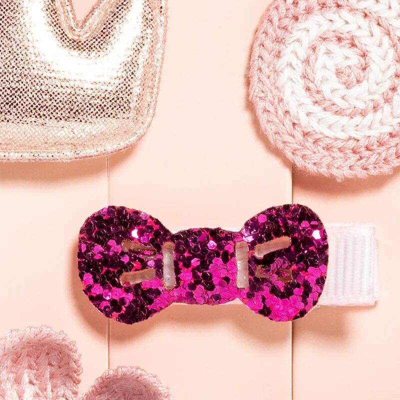 BrushArt KIDS Little princess hair clip set agrafe de par Pink 5 buc