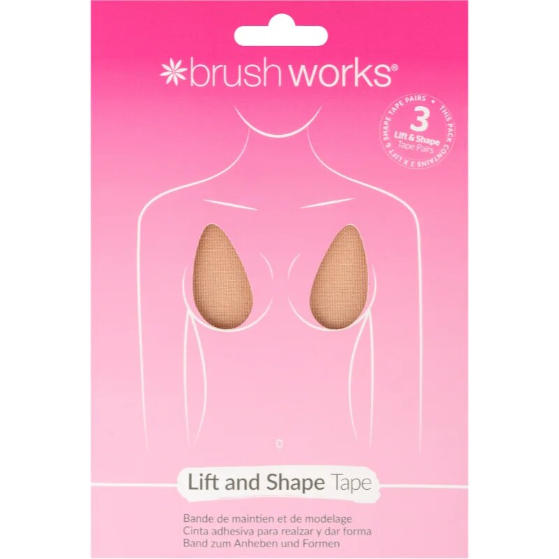 Brushworks Assorted Complexion bandă adezivă pentru sâni 3 buc