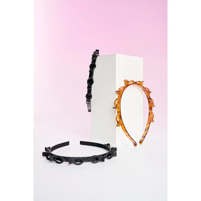 Brushworks Butterfly Clip Headbands bentiță pentru păr 3 buc