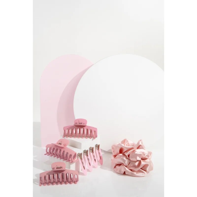 Brushworks Complete Hair Clip & Scrunchie Set set cu elastice și agrafe de păr