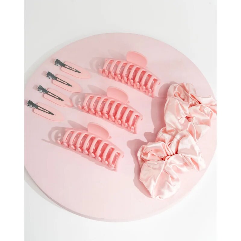 Brushworks Complete Hair Clip & Scrunchie Set set cu elastice și agrafe de păr