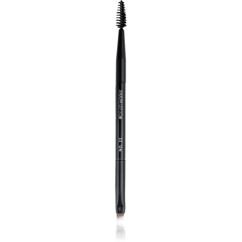 Brushworks Double Ended Brow Brush And Spoolie perie de sprâncene cu două capete NO. 22 1 buc