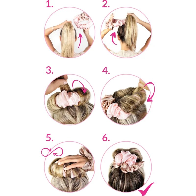 Brushworks Heatless Curling Scrunchie elastic pentru încrețirea părului 1 buc