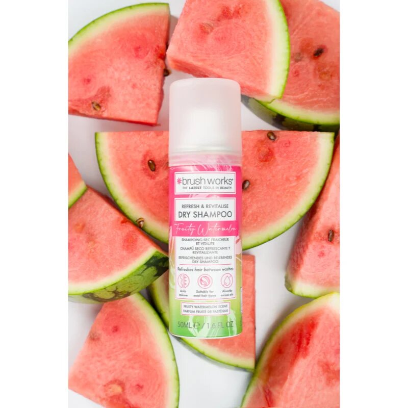 Brushworks Refresh & Revitalise Watermelon Dry Shampoo șampon uscat 50 ml
