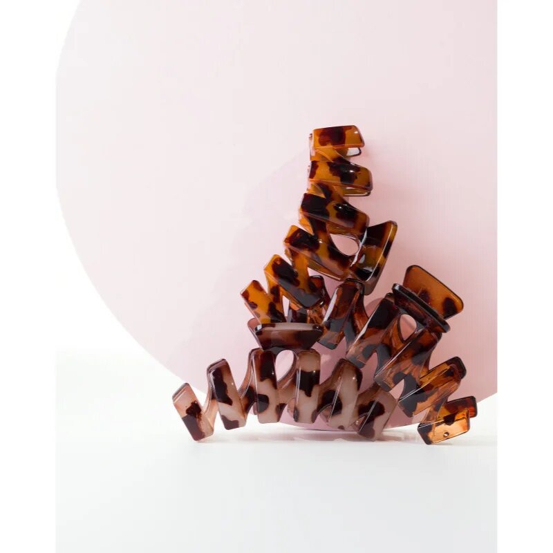Brushworks Tortoiseshell Claw Clips clama de par 3 buc