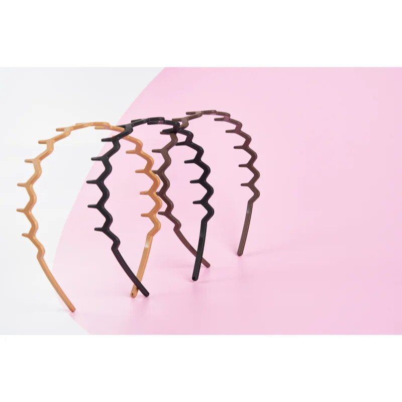 Brushworks Zig Zag Headbands bentiță pentru păr 3 buc