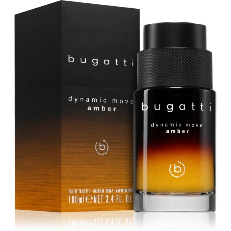 Bugatti Dynamic Move Amber Eau de Toilette pentru bărbați 100 ml