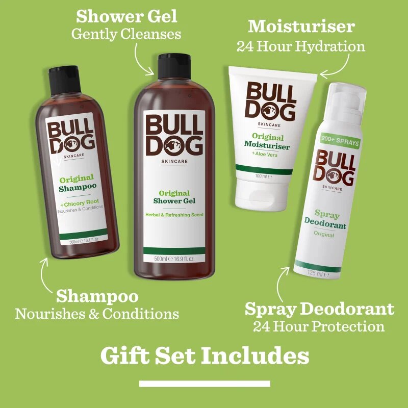 Bulldog Original Morning Routine set corp si fata