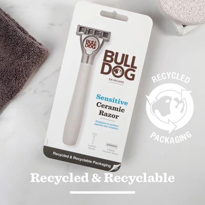 Bulldog Sensitive Ceramic Razor Aparat de ras + rezervă lame 9 bucati