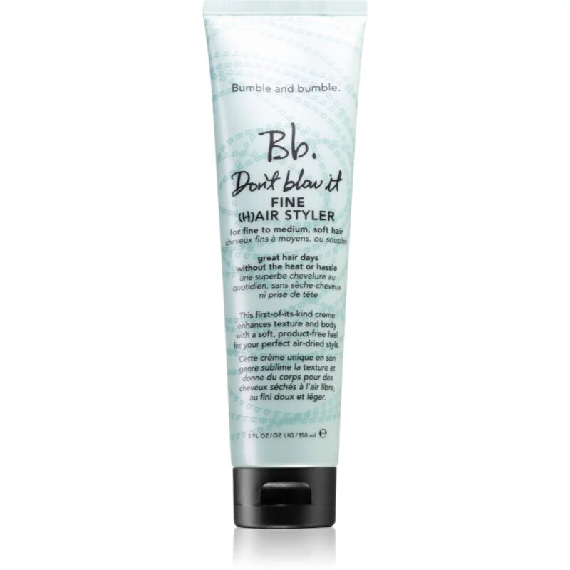 Bumble and Bumble Don't Blow It Fine (H)air Styler tratament de hidratare fara clatire pentru par fin 150 ml