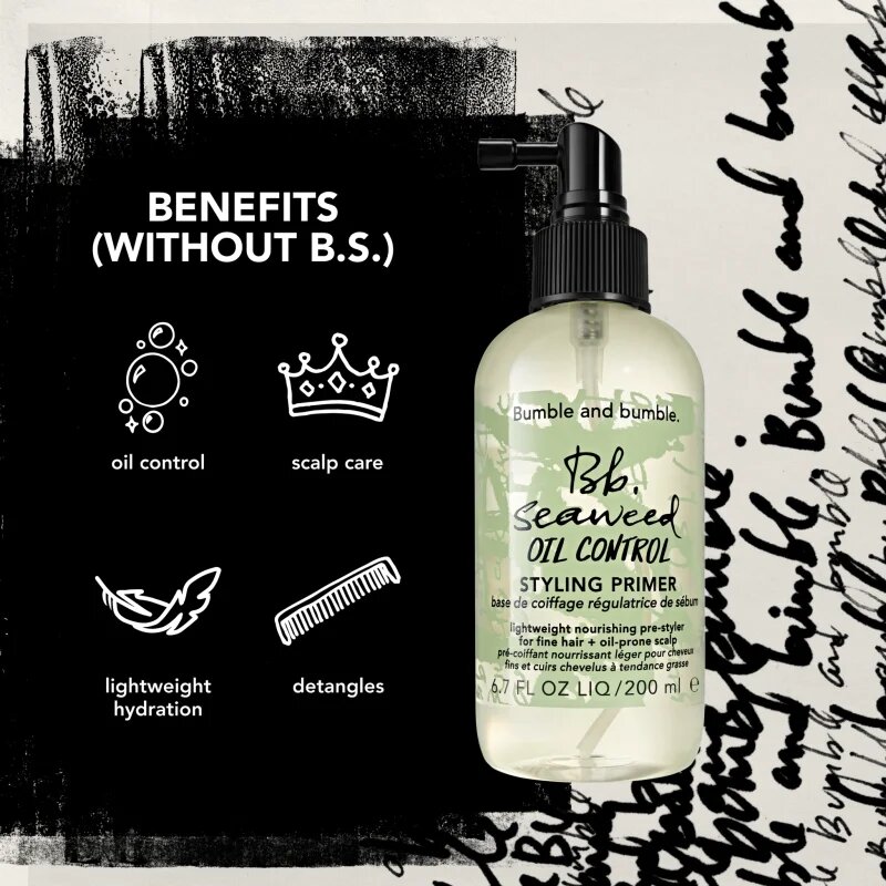 Bumble and Bumble Seaweed Oil Control Styling Primer primer spay pentru machiaj pentru par gras 200 ml