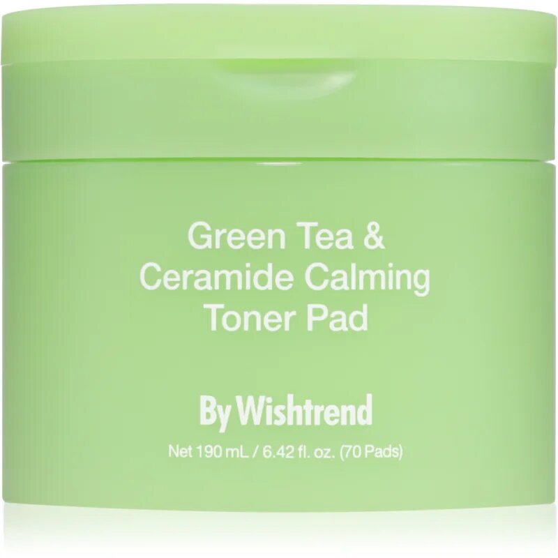 By Wishtrend Green Tea & Ceramide Calming Toner Pad dischete de tonifiere cu efect calmant 70 buc