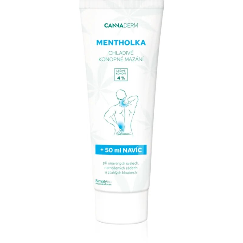 Cannaderm Mentholka hemp lubrication crema pentru masaj cu efect racoritor 250 ml