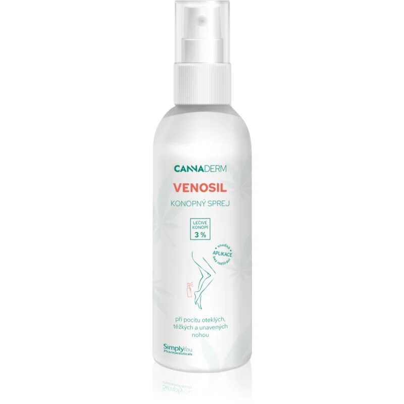 Cannaderm Venosil cannabis spray deodorant pentru picioare cu conținut de cânepă activă 150 ml