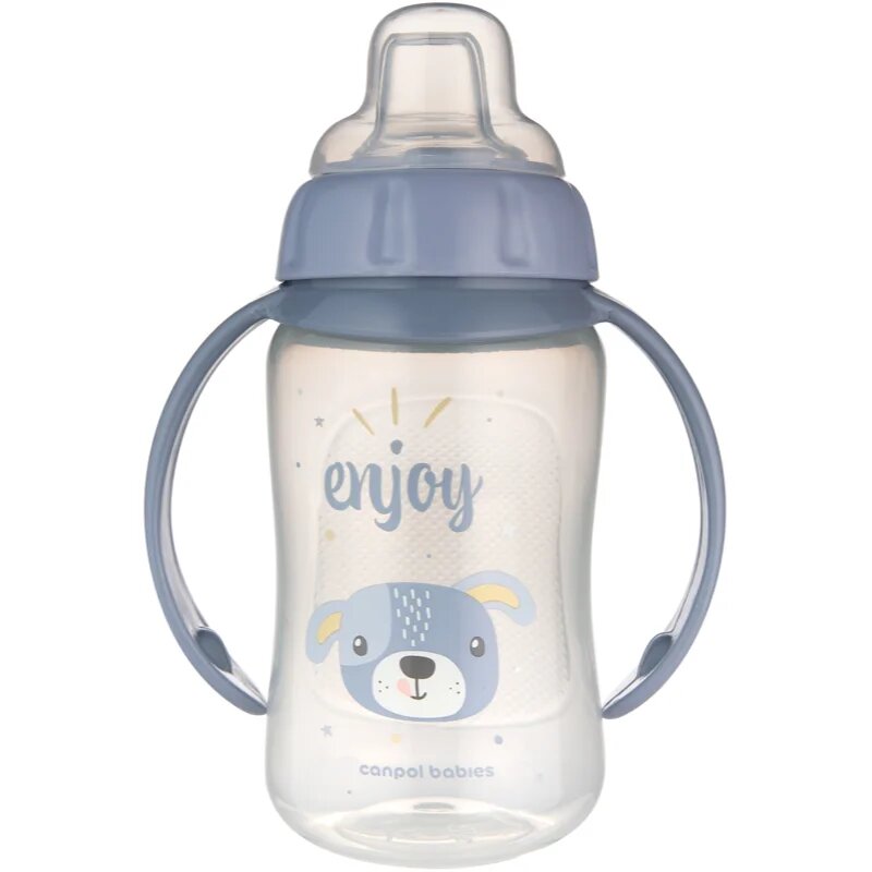 Canpol babies Cute Animals Training Cup cană pentru antrenament Dog 6m+ 1 buc