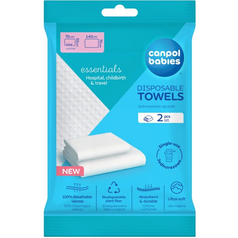 Canpol babies Disposable Towels prosoape de unică folosință 2 buc